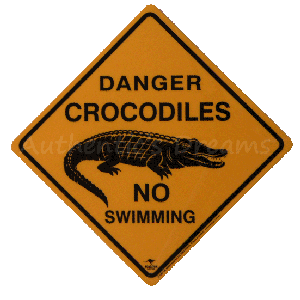 ROADSIGN AUSTRALIA - CROCODILES