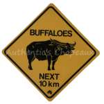 ROADSIGN AUSTRALIA - BUFFALOES