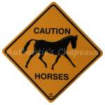 ROADSIGN AUSTRALIA - CAUTION HORSES