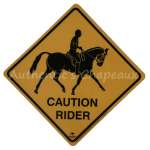 ROADSIGN AUSTRALIA - CAUTION RIDER