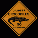 ROADSIGN AUSTRALIA - CROCODILES
